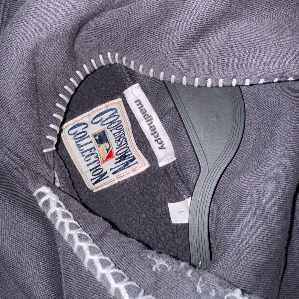 Madhappy Black LA Logo Hooded Sweatshirt with Red Heart Accents - Picture 5 of 5
